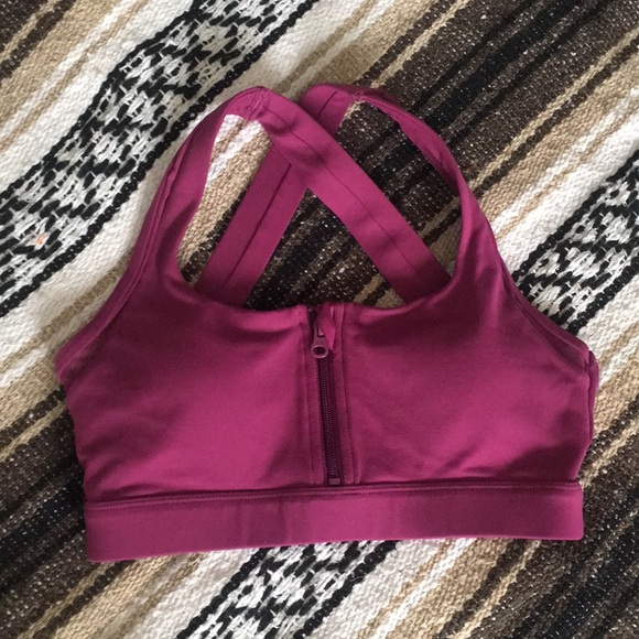 magenta sports bra